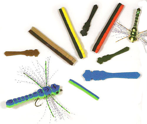 Whitlock's Dragonfly Damsel Fly Bodies - 6/pack - FlyBass.com