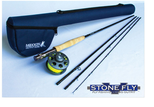 Maxxon Stone Fly Rod-Reel-Line Combo