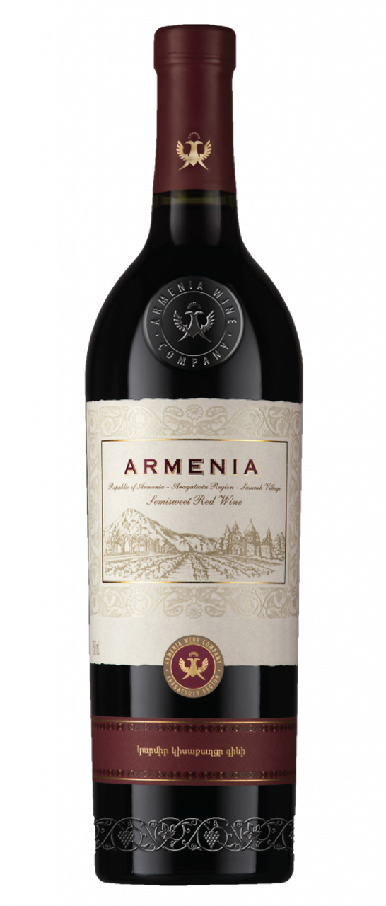 Armenia Semi-Sweet Red Wine 2021 750 ML