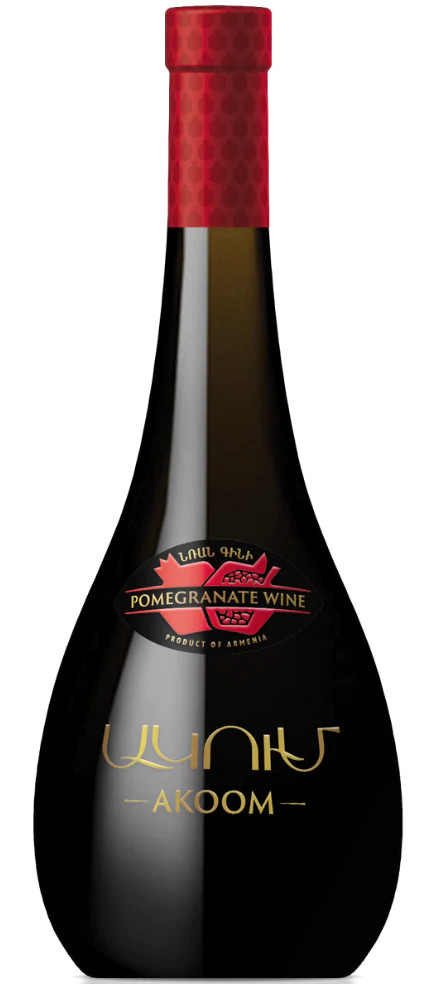 Akoom Pomegranate Semi sweet Red Wine - Glendale Liquor Store