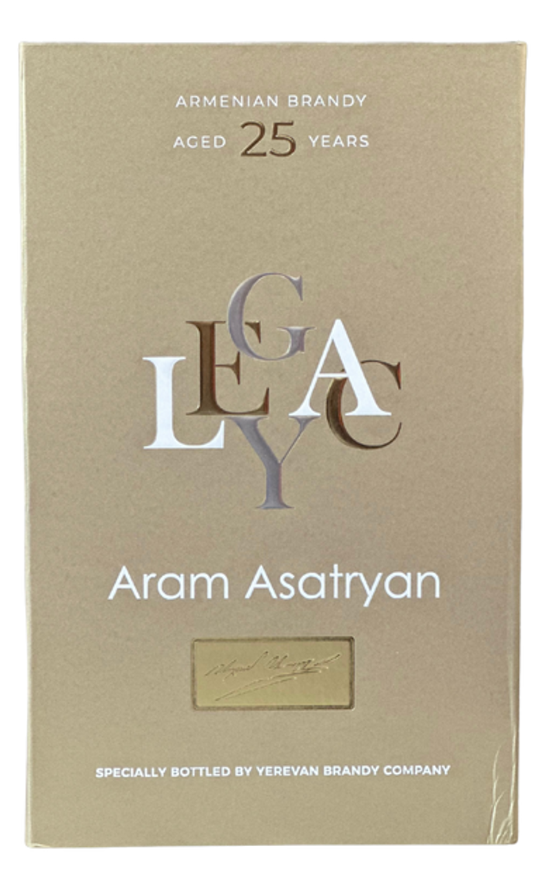 Legacy By Aram Asatryan 25 Years Old Armenian Brandy 700 ML