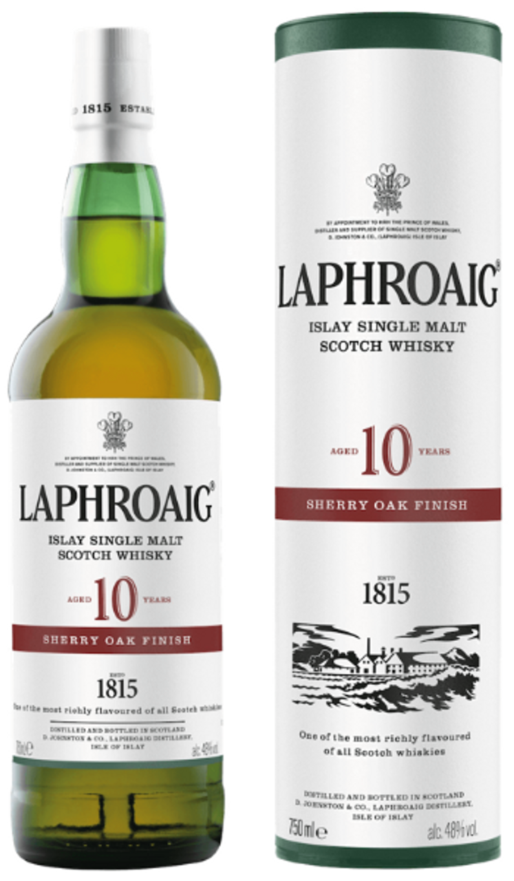 Laphroaig 10 Year Old Sherry Oak Single Malt Whisky 750ml