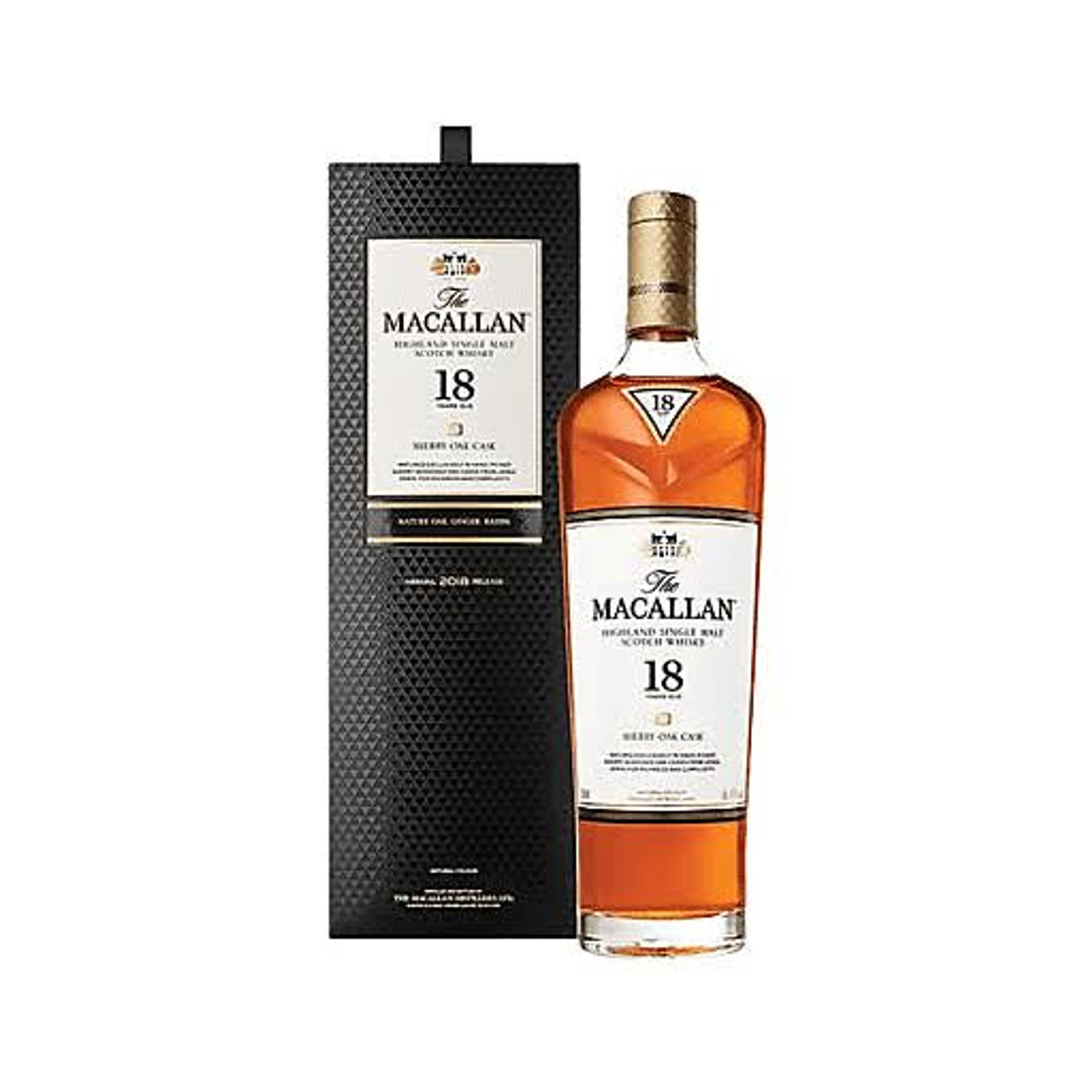 The Macallan 18 Year Old Sherry Oak Single Malt Scotch Whisky 2023 750 ML 