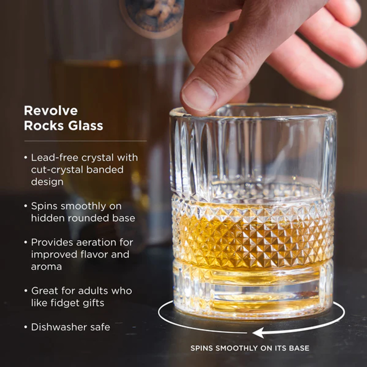 Revolve Rocks Glass by Viski