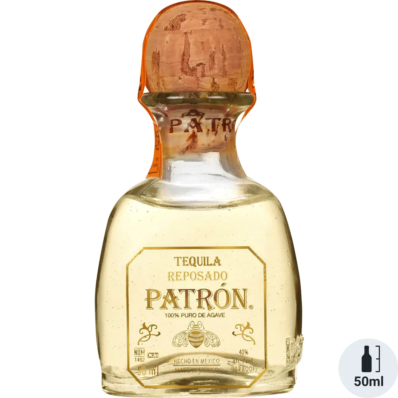 Patron Reposado Tequila 50 ML - Glendale Liquor Store