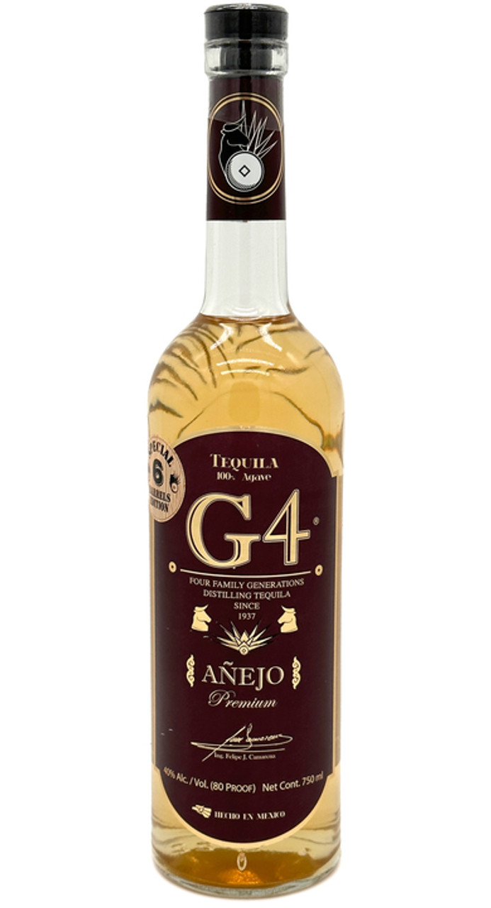G4 Tequila Anejo 6 Barrels Edition 750 ML