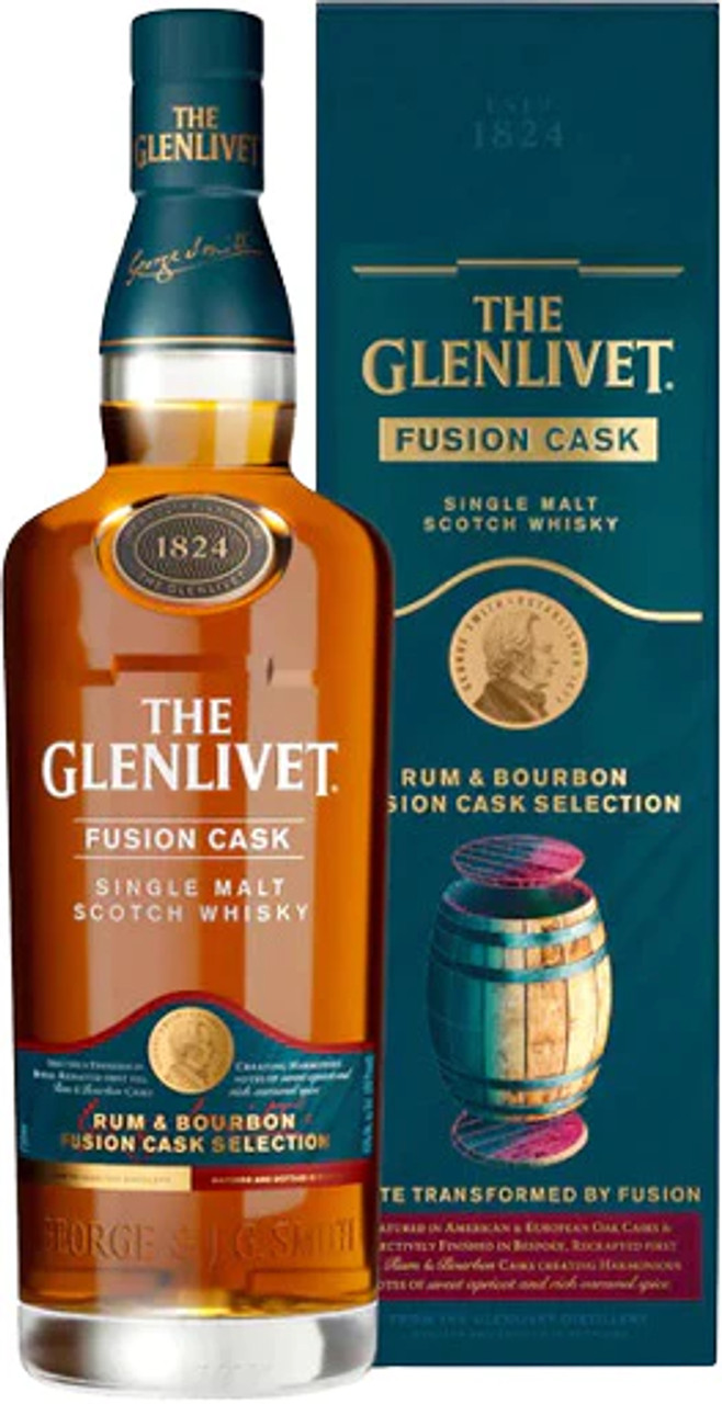 Glenlivet Rum & Bourbon Fusion Cask Single Malt Whisky 750 ML