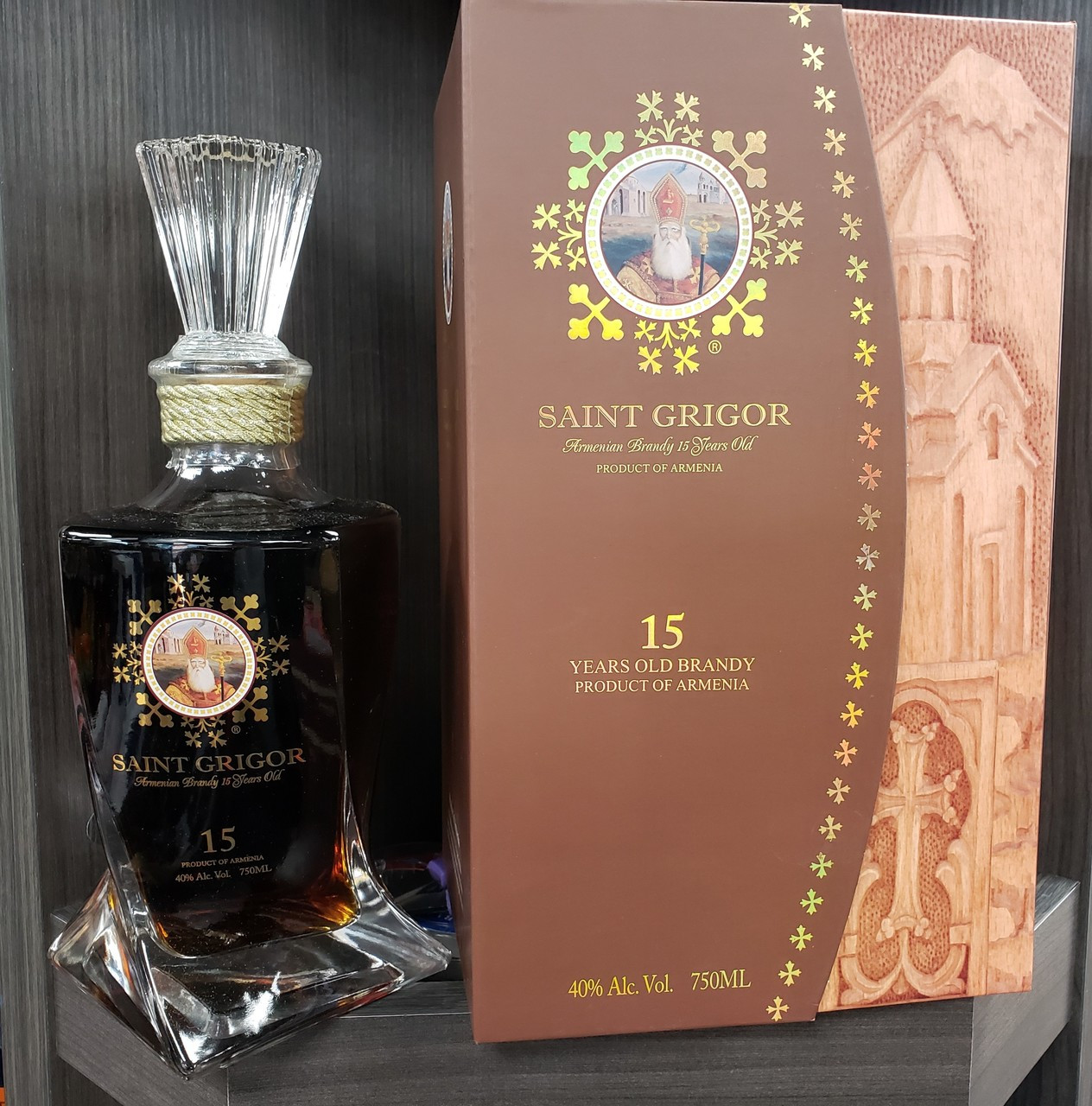 Saint Grigor 15 Years old Armenian Brandy 750 ML
