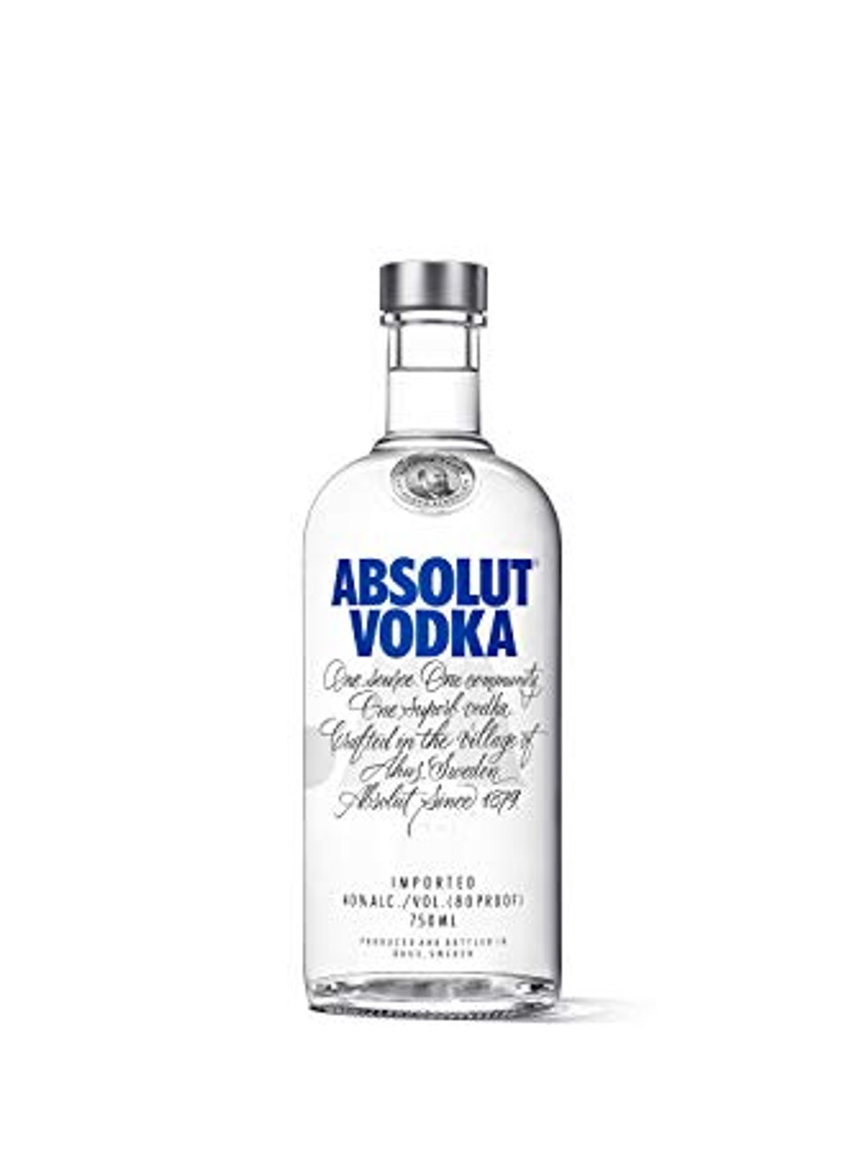 Bottle Of Swedish Vodka Absolut Stock Photo - Download Image Now