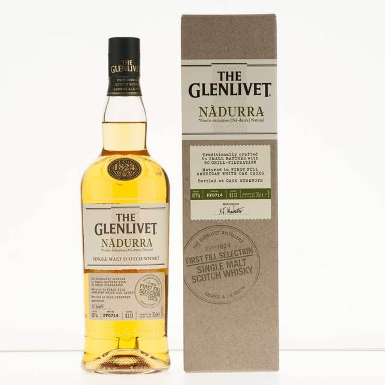 Glenlivet scotch single malt nadurra first fill selection speyside 750ml