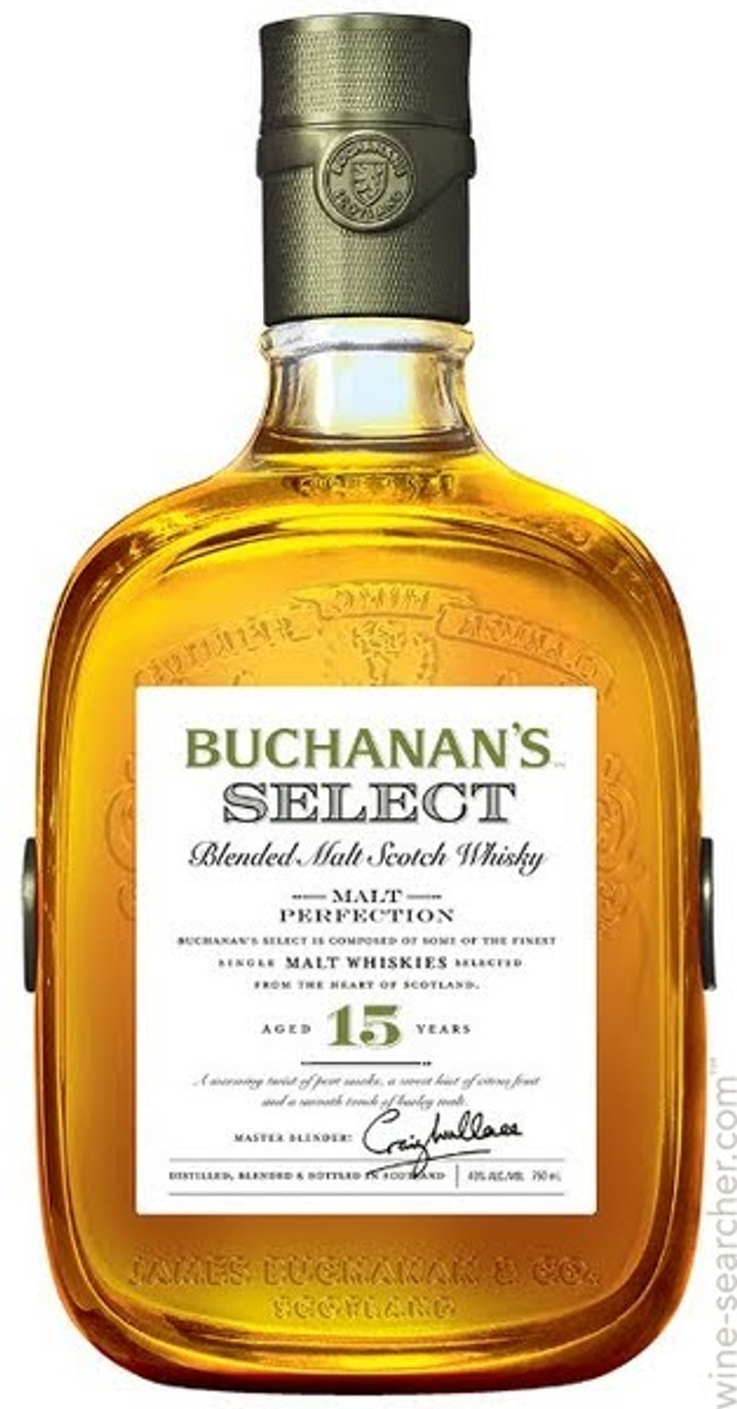 Buchanan's scotch blended malt select 15yr 750ml