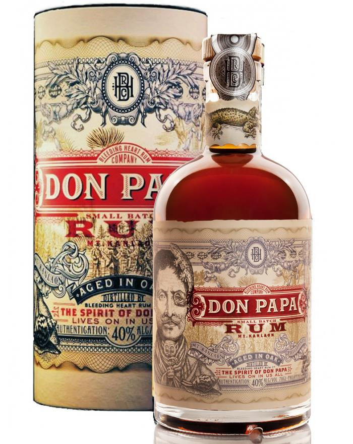 Don Papa Small Batch Rum 80pf 750ml Glendale Liquor