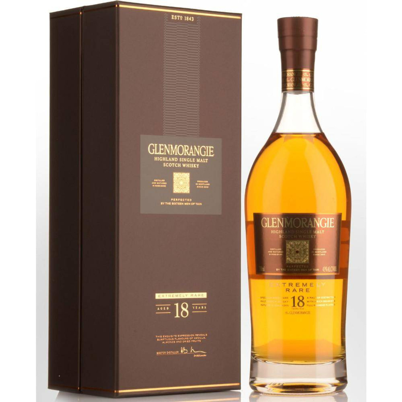 Glenmorangie 18 Years Extremely Rare Scotch Single Malt 750 ML