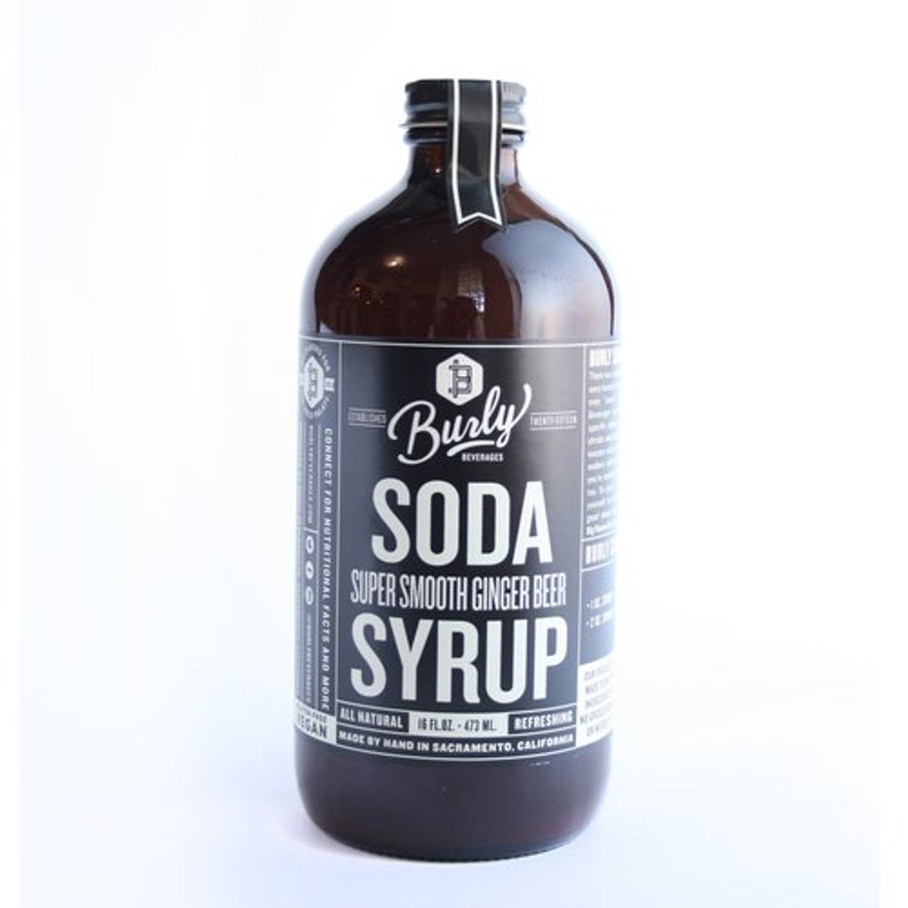 Burly Soda Super Smooth Ginger Beer Syrup 473ml