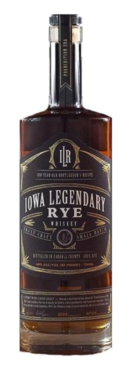 Iowa Legendary Rye Whisky Truly Craft Small Batch 750ml