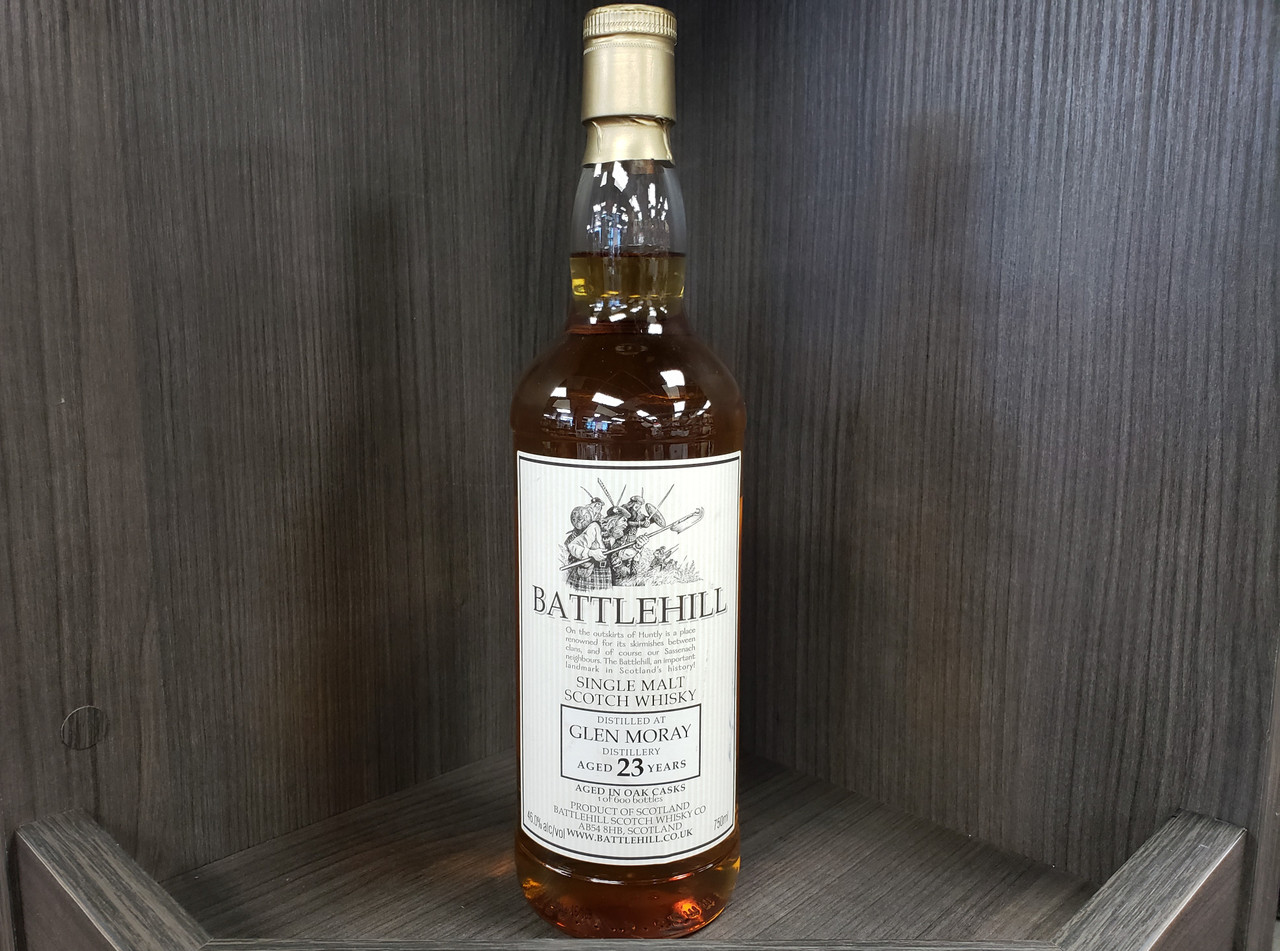 Battlehill Glen Moray Single Malt Scotch Whisky 23 YR Aged