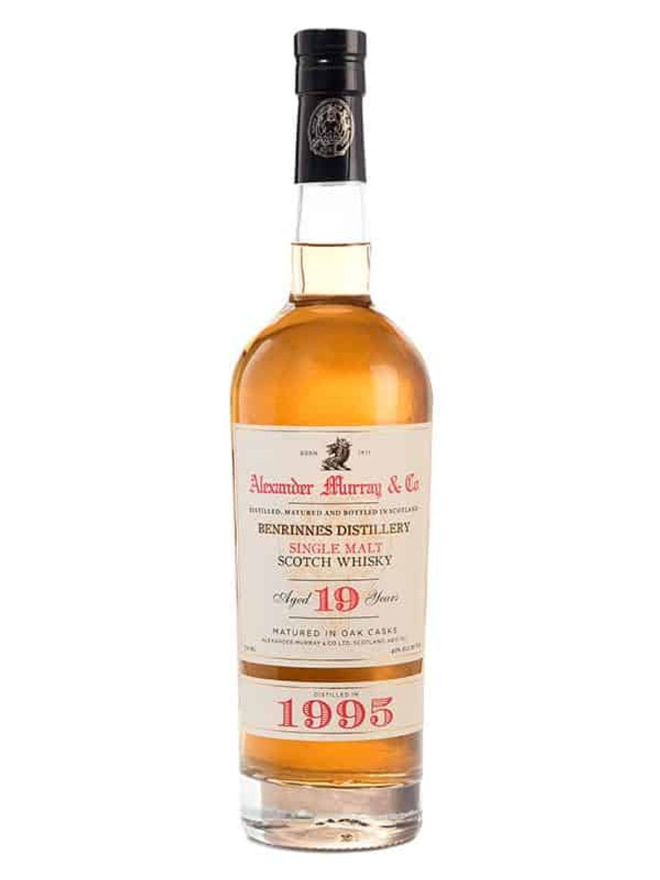 Alexander Murray Benrinnes Single Malt Scotch Whisky 19 YR 1995 Distilled 750ml