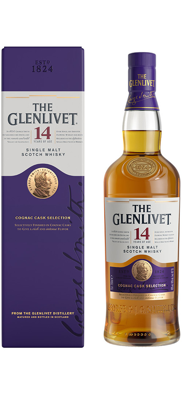 The Glenlivet Single Malt Scotch Whisky 14 Year Old 750 ML