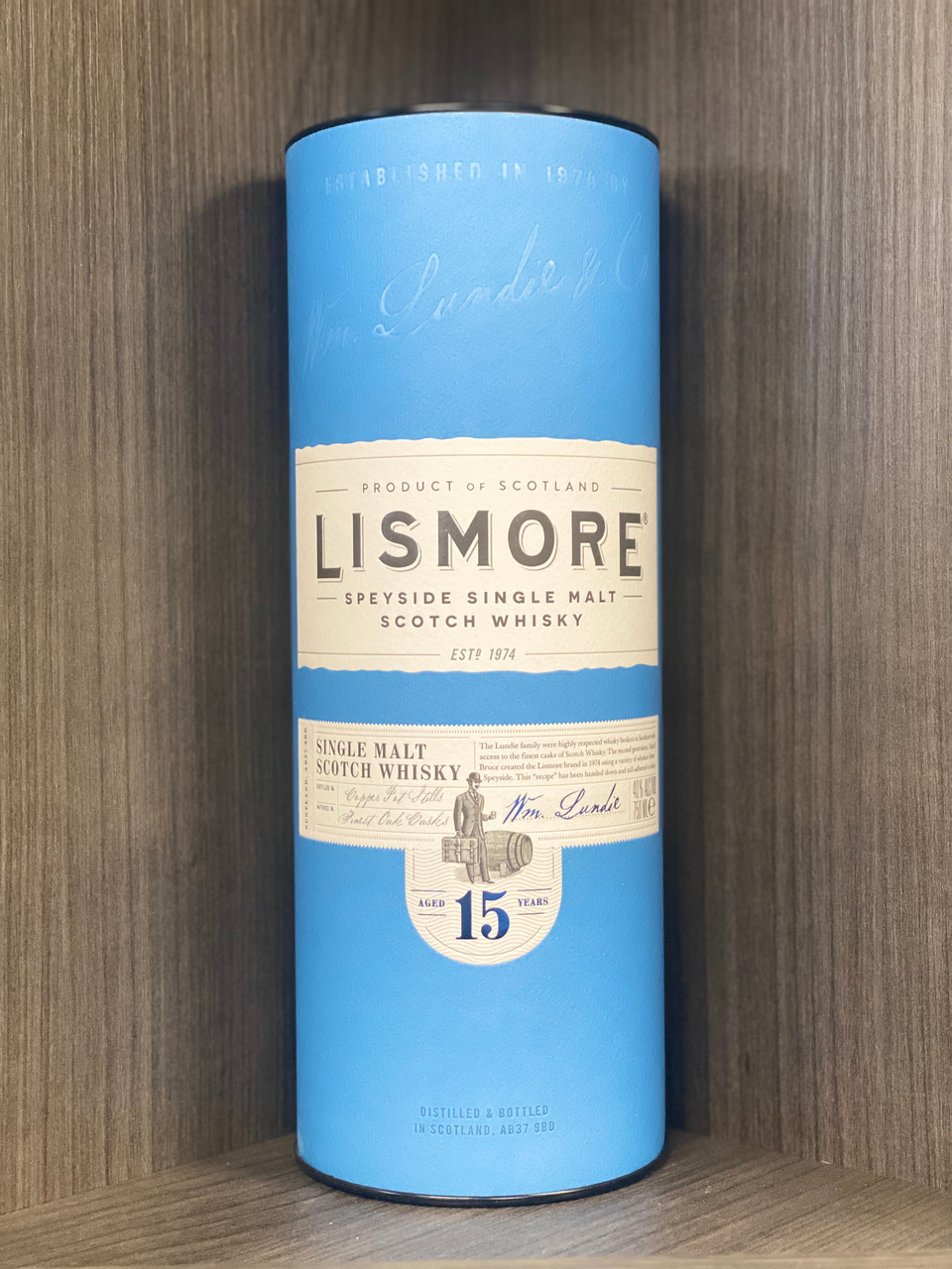 LISMORE SPEYSIDE SINGLE MALT SCOTCH WHISKY AGED 15 YEARS