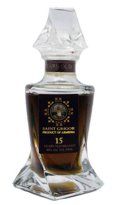 Saint Grigor 15 Years old Armenian Brandy 50 ML