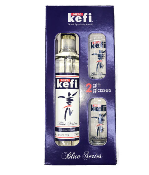 Ouzo Kefi Gift Set 700 ML