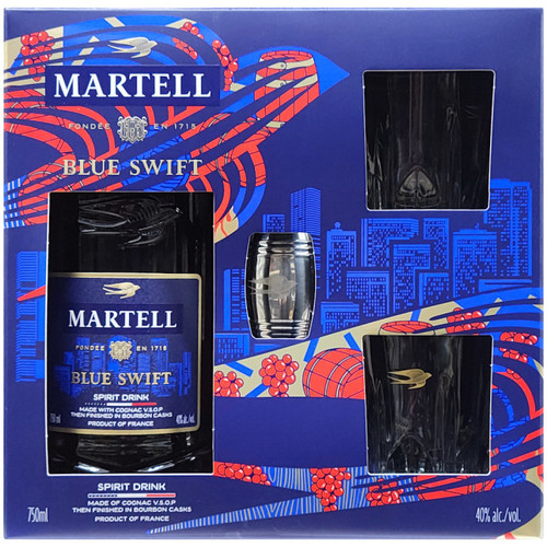 Martell Blue Swift Gift Set 750 ML