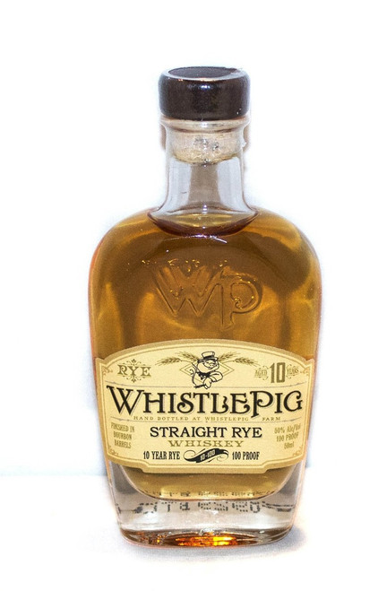 WhistlePig whisky straight rye 100pf 10yr old 50ml