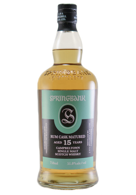 Springbank Rum Cask Matured  15 YR Old 750ml