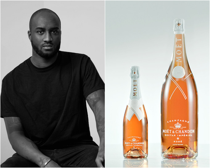 MOET & CHANDON CHAMPAGNE NECTAR IMPERIAL ROSE VIRGIL ABLOB LIMITED EDITION  - Glendale Liquor Store