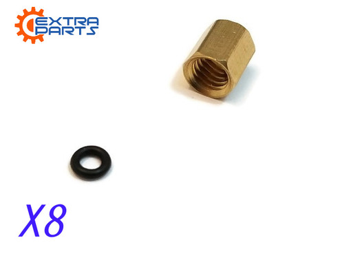 Mimaki Ink Damper Copper Nuts O ring 8pcs for JV33 CJV30 JV5 Copper Nuts O ring 8pcs