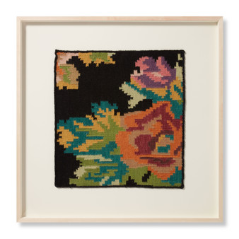 Loloi Blooms Berry Black  Multi 2-8 X 2-8 Wall Art