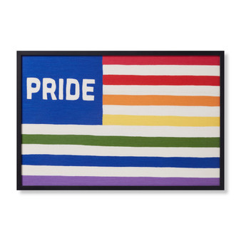 Loloi Pride Flag Multi  Ivory 2-1 X 3-1 Wall Art