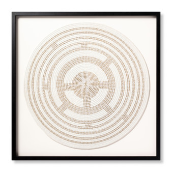 Loloi Whirl Pool Beige  Ivory 3-4 X 3-4 Wall Art