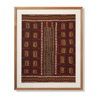 Loloi Bassa Burgundy  Ivory 4-8 X 3-10 Wall Art