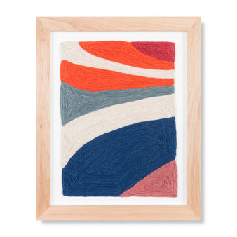 Loloi Updraft Orange  Navy 2-4 X 2-8 Wall Art