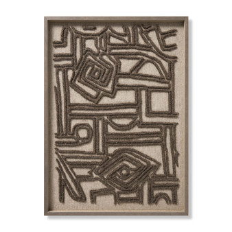 Loloi Allegory Brown  Ivory 3-4 X 2-5 Wall Art