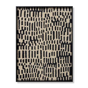 Loloi Cusco Ivory  Black 2-8 X 3-6 Wall Art