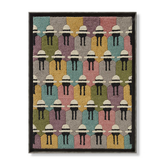 Loloi Andes Ladies Multi  Black 3-7 x 2-9 Wall Art