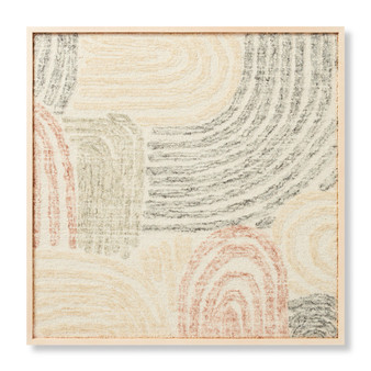 Loloi River Bed Black  Multi 3-4 X 3-4 Wall Art