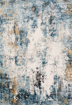 Loloi II Alchemy Denim  Ivory 18 x 18 Sample Rug