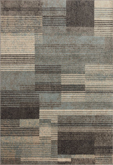 Loloi II Bowery Storm  Taupe 18 x 18 Sample Rug