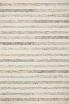 Chris Loves Julia x LoloiChris Ivory  Slate 18 x 18 Sample Rug