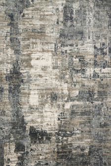 Loloi Cascade Ivory  Charcoal 18 x 18 Sample Rug
