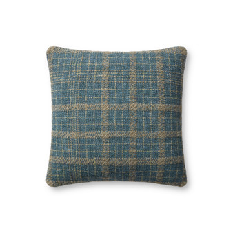 Chris Loves Julia x Loloi Earl Teal  Green 18 x 18 Cover wDown Pillow