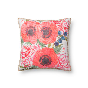 Loloi P0745 Multi 18 x 18 Cover wDown Pillow