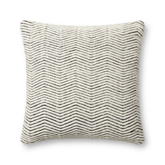 Loloi II PLL0120 Ivory 22 x 22 Cover wDown Pillow