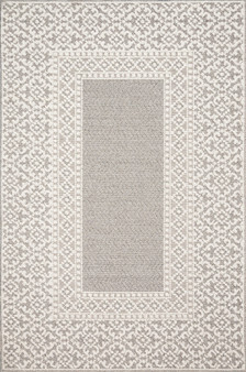 Loloi II Cole Grey  Ivory 18 x 18 Sample Rug