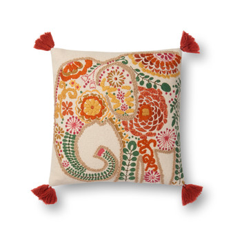 Loloi P0538 Multi 18 x 18 Cover wDown Pillow