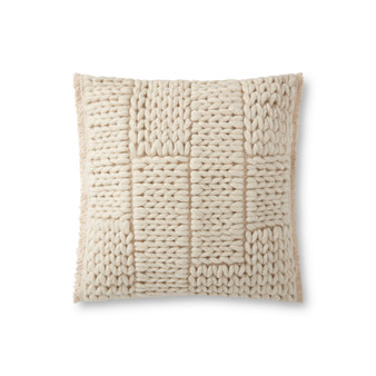 Loloi II P0939 Natural 18 x 18 Cover wDown Pillow