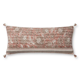 Loloi PLL0112 Rose  Ivory 13 x 35 Cover wDown Pillow